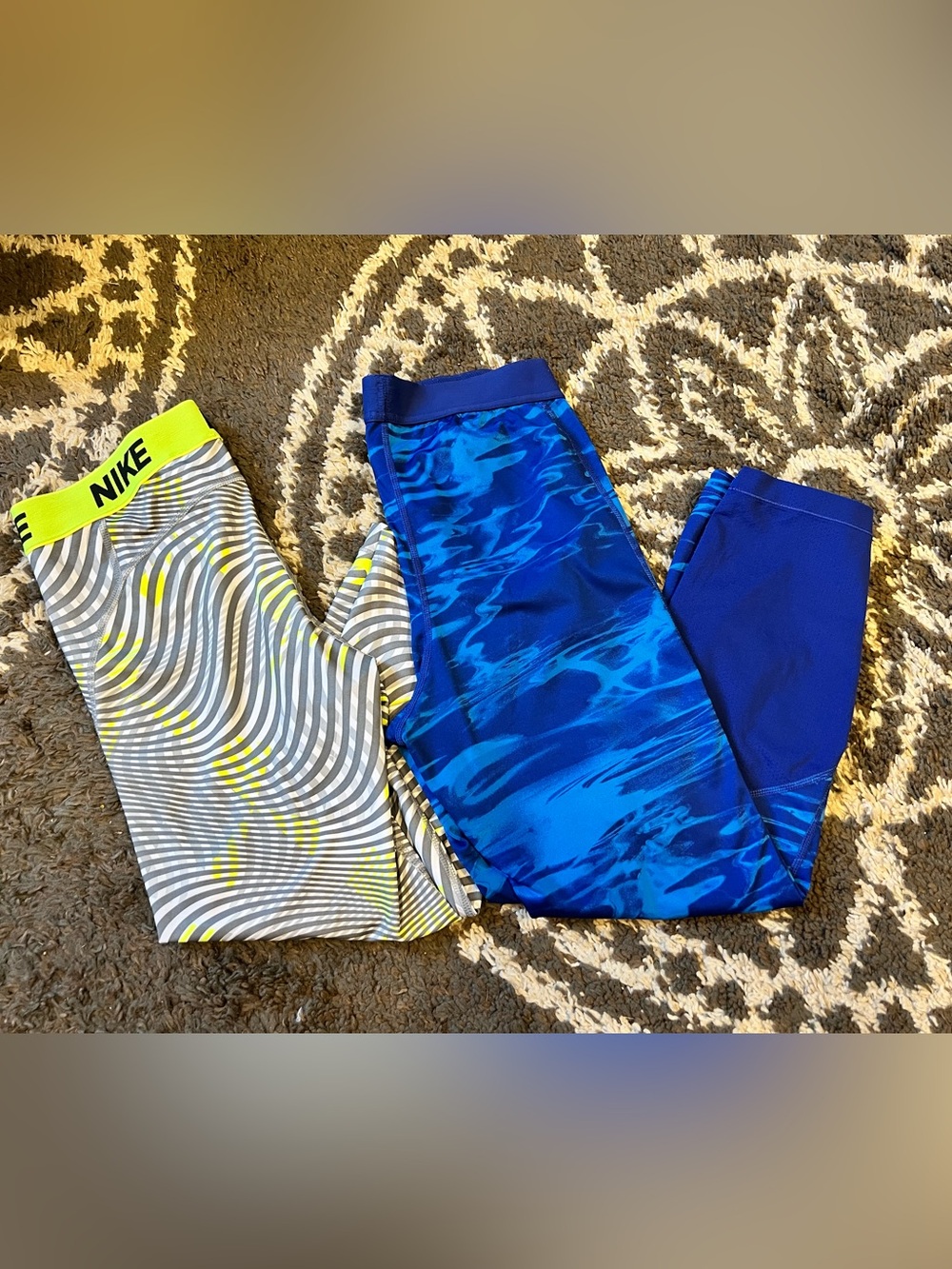 Nike Pro Athletic Leggings Women's Patterned Workout Pants